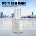 Jsx330a 370 12v 15rpm Dc Worm Gear Motor 12 Volt High Torque Engine Mini Turbine Reducer Electric Self-locking For Diy Geared