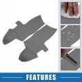 A Absopro Car Front Door Panel Armrest Cover Interior Trims For Hyundai Santa Fe 2006-2012 Gray 1 Pair