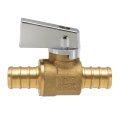Recpro 1 2 Pex Shut Off Valve Brass Fitting Inline Water Control Barb X Chrome Handle Leak Proof For Rv Camper Marine Plumbing