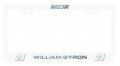 William Byron 24 Nascar Etched License Plate Frame White New For 2021 