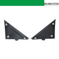 Left Right Front Power Mirror Bezel Trim Panels For 500 2012 2017 Black Plastic Triangle Replacement 1sj85kx7aa And 1sd00kx7aa3