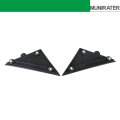 Left Right Front Power Mirror Bezel Trim Panels For 500 2012 2017 Black Plastic Triangle Replacement 1sj85kx7aa And 1sd00kx7aa3