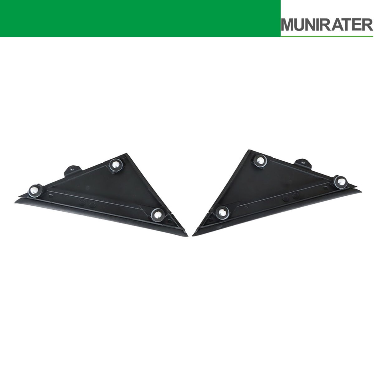 Left Right Front Power Mirror Bezel Trim Panels For 500 2012 2017 Black Plastic Triangle Replacement 1sj85kx7aa And 1sd00kx7aa3