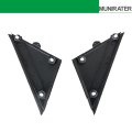 Left Right Front Power Mirror Bezel Trim Panels For 500 2012 2017 Black Plastic Triangle Replacement 1sj85kx7aa And 1sd00kx7aa3