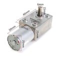Dc 12v Geared Motor Engine High Torque Turbo Electric Mini Used In Windows A Door Opener 3 Rpm