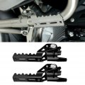 Motorcycle Front Footrest Foot Pegs Parts Accessory Fit For Bmw R1200gs 2013-2017 Black
