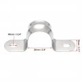 Uxcell 20mm 0 8 Rigid Pipe Strap 2 Holes Tube Straps 201 Stainless Steel Tension Clip Clamp 16pcs