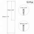 10 Pcs 0 7mm Mini Micro Twist Drill Bits High-speed Steel Straight Shank Extra Long Bit 120mm For Aluminum Alloy
