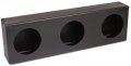 Custer Btr-3-r 3 Round Hole Box Polyethylene 