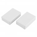 Uxcell Plastic Electronics Water Resistant Diy Enclosure Junction Box Case 2 Pcs White 