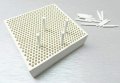 Ceramic Honeycomb Block 4 And Pins Soldering Plate Jewelry Making 