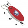 Graphics More Louisiana Tech University Secondary Floating Keychain Oval Foam Fishing Boat Buoy Key Float