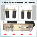 Slide Gate Guide Roller Kit 2 Set 1 97 In Dia Nylon Rollers With L Rear Post Bracket Adjustable Sliding Hardware For Barn And