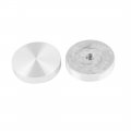 Uxcell M8 Thread39mm Diameter Round Shape Aluminum Disc Hardware 4pcs For Glass Table