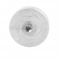 Uxcell M8 Thread39mm Diameter Round Shape Aluminum Disc Hardware 4pcs For Glass Table