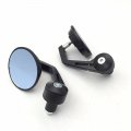 Smt-black 2pcs Adjustable Heavy Duty Round Street Bike Bar End Mirrors 7 8 Compatible With Bmw Suzuki Yamaha Kawasaki Buell