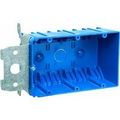 Carlon B349adj Outlet Box New Work 3 Gang 5-13 16-inch Length By 3-5 8-inch Width 3-inch Depth Blue 
