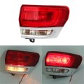 Right Tail Light Replacement For Grand Cherokee 2014-2020 Brake Chrome Red Lens Lamp Assembly Passenger Side 68110016ae