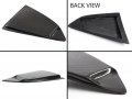 Cuztom Tuning Fits For 2016-2018 Chevy Camaro Carbon Fiber Side Window 1 4 Quarter Louver Cover Scoop