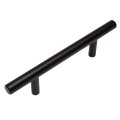 Cosmas 25 Pack 404-96fb Flat Black Solid Steel Construction 3 8 Inch Slim Line Euro Style Cabinet Hardware Bar Pull 3-3 4 96mm 