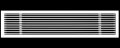 44 X 4 Linear Designer Aluminum Supply Air Grille For Ceiling Wall Floor Use Hvac Vent Duct Cover Diffuser A White Outer 