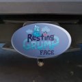 Care Bears Unlock The Magic Resting Grump Face Oval Tow Trailer Hitch Cover Plug Insert