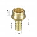 Uxcell Brass Barb Hose Fitting Connector Adapter 10mm Barbed X 1 2 Pt Male Pipe