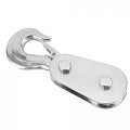2 Ton Snatch Block Wire Rope Lifting Pulley With Hook For Utv Atv Quad Bike Motocross Snatch-blocks