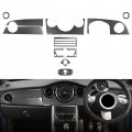 Newsmarts Black Full Set Interior Trim Kit 13pcs Dashboard Panel Gear Shift Decoration Cover For Bmw Mini Cooper R53 R50 2006