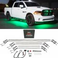 Ledglow 6pc Green Flexible Truck Slimline Led Underbody Underglow Accent Neon Lighting Kit 4 Unique Patterns Water Resistant