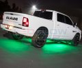 Ledglow 6pc Green Flexible Truck Slimline Led Underbody Underglow Accent Neon Lighting Kit 4 Unique Patterns Water Resistant