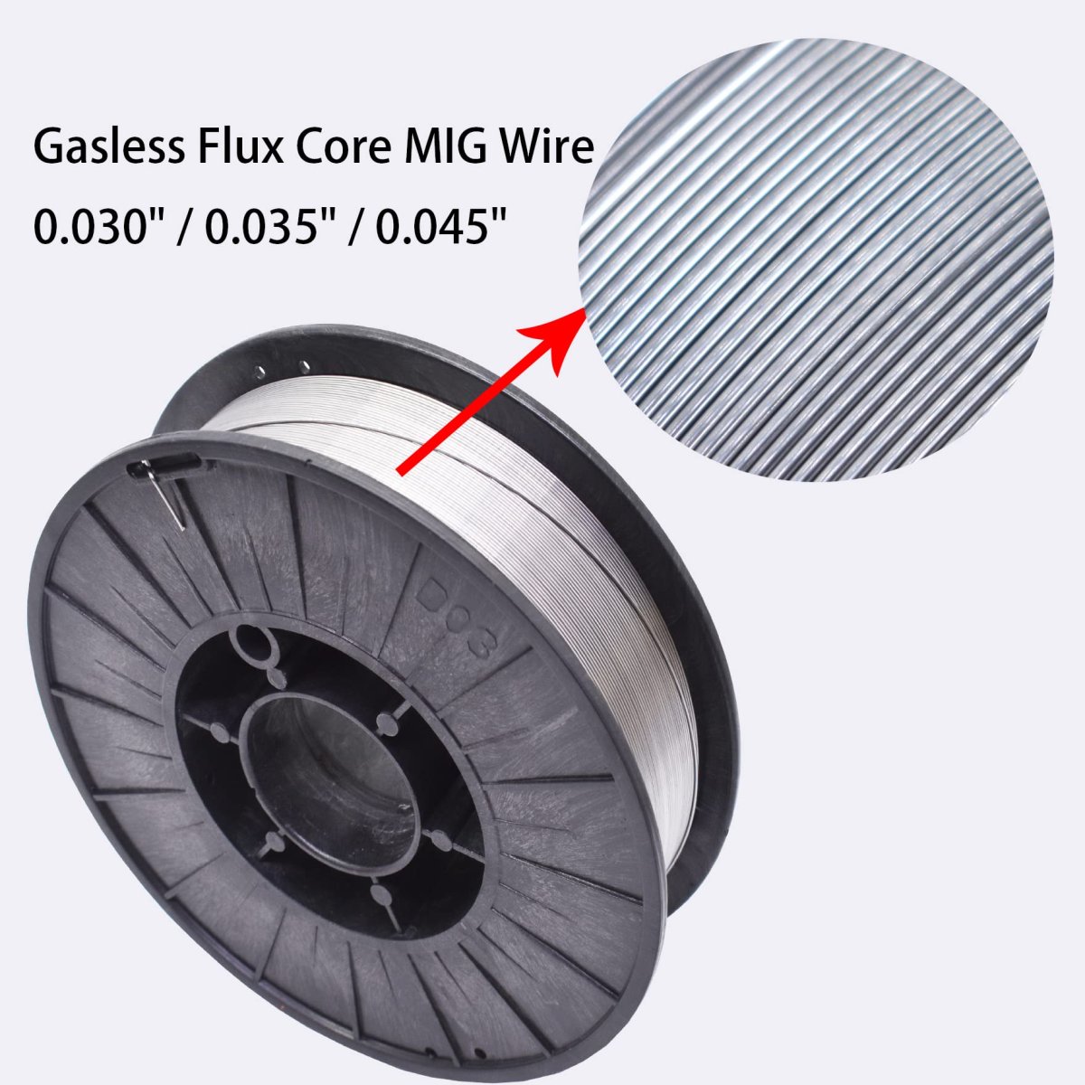 Gasless Flux Core Welding Wire E71t-gs 030 In 0 8 Mm 10 Pound Spool