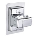 Shower Head Holder Strong Adhesive Adjustable Handheld Wand No Drilling Showerhead Clips Square Silver 