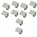 Hqrp 10-pack Ba15s Bayonet Base 9 Leds Smd 5050 Led Bulb Cool White Replacement For 1141 1156 Dutchmen Rv Toy Hauler