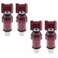 Autokay 4 Pcs New Fuel Injectors For Yamaha 80 Bel 75-90hp Stroke 6d8-13761-00-00