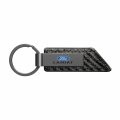 Ipick Image Compatible With Ford F-150 Lariat Gunmetal Black Gray Metal Carbon Fiber Texture Leather Key Chain