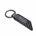 Ipick Image Compatible With Ford F-150 Lariat Gunmetal Black Gray Metal Carbon Fiber Texture Leather Key Chain