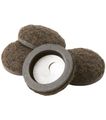 Waxman Consumer Group 4338495n 1 Self-stick Felt Round Furniture Sliders 4 Count 