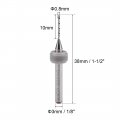 Uxcell Pcb Drill Bits 0 8mm Tungsten Carbide Rotary Tool Jewelry Cnc Engraving Print Circuit Board Micro 1 8 Inch Shank 5 Pcs