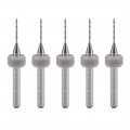 Uxcell Pcb Drill Bits 0 8mm Tungsten Carbide Rotary Tool Jewelry Cnc Engraving Print Circuit Board Micro 1 8 Inch Shank 5 Pcs