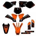 2002 Sx Binary Orange Senge Graphics Complete Kit For Ktm 