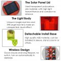 Aolyty Solar Warning Strobe Light L-shaped Bracket 360 Degree Outdoor Ip48 Waterproof Operated Automatically On Save Power For