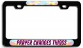 Prayer Changes Things Bl 3d Metal License Plate Frame Auto Suv Truck Tag Holder N7