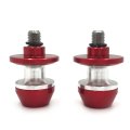 Universal Motorcycle Cnc Swingarm Spools Sliders Stand Bobbins 10mm Red Billet Aluminum Rear Bike Accessories M10 