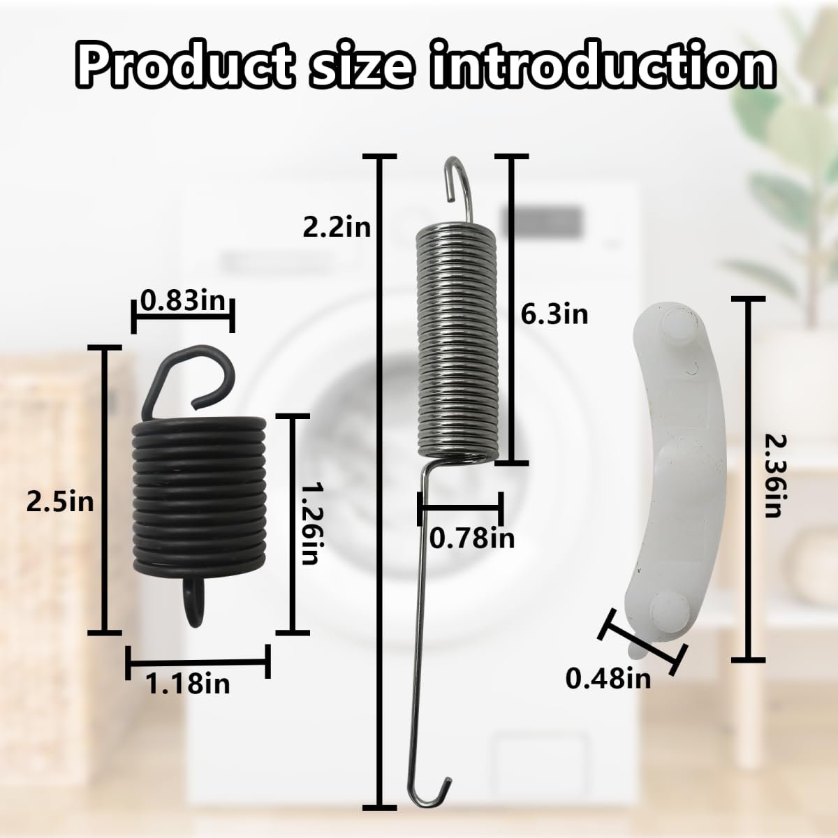 285744 Ap3094518 Suspension Spring Counterweight Counter Balance Tub Wear Pad Washing Machine Kit Replaces For Whirlpool
