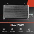 A-premium Engine Coolant Radiator A C Condenser Cooling Kit Compatible With Kia Sephia 1998 1999 2000 2001 1 8l Automatic