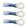 Heat Shrink Terminals Blue 16 14 Ga Gauge 1 4 In Stud Size Crimp And Solder Dual Wall Ring 3 Pieces Alx-pau-si-hp6680-cla1 