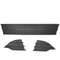 Front Bumper Lower Grills Fog Covers 3pc Replacement For Escape 2013 2014 2015 2016 With Triangle Grill Cover Black 