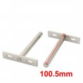 Uxcell 4 Length 10mm Diameter Cold Rolled Steel Invisible Floating Shelf Bracket 6pcs