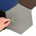 Green Color Y Shaped Hex Tile Wall Leveling Clips 1 8 Inch Hexagonal Ceramic System 100pcs Bathroom Pattern Spacer 